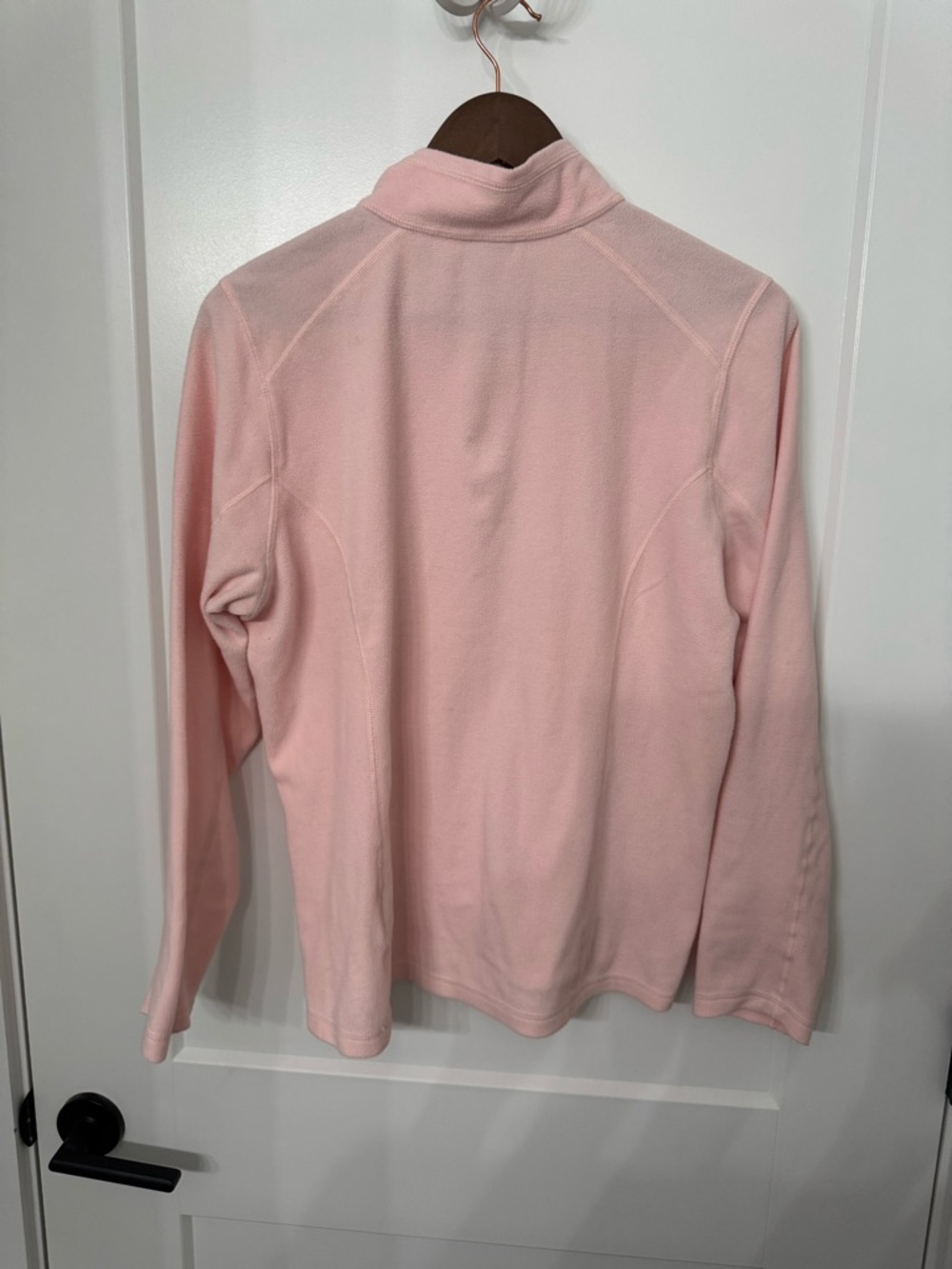 The North Face Pale Pink Fleece Pullover with Embroidered Logo - Picture 5 of 5